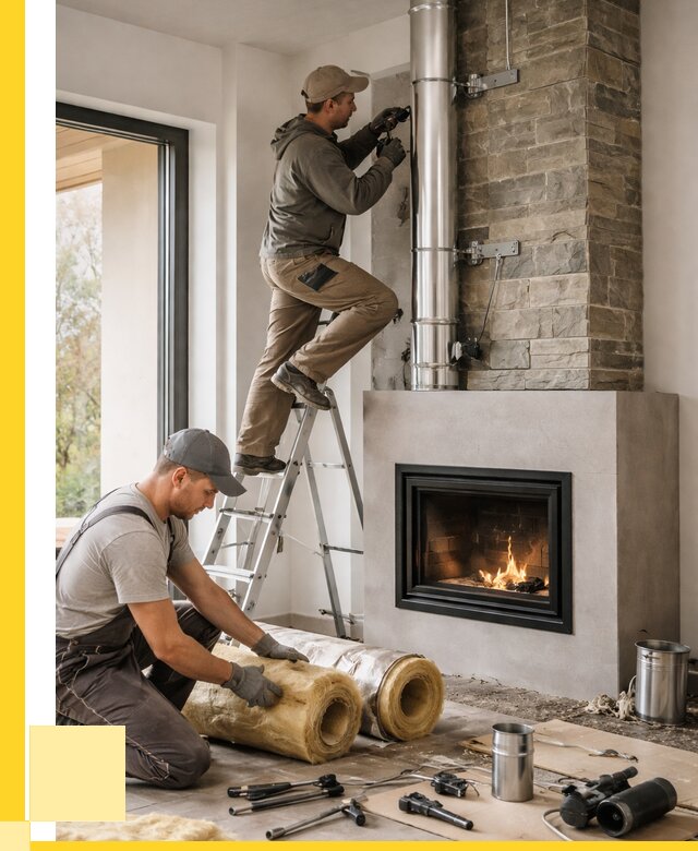 Монтаж дымоходов для каминов в Уфе от 15413 р. ЭриданУфа