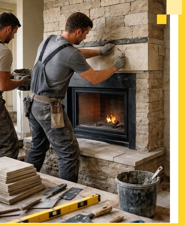 Проектирование и установка открытых каминов в Уфе