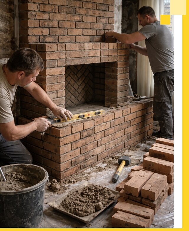 Изготовление и установка кирпичных каминов в Уфе