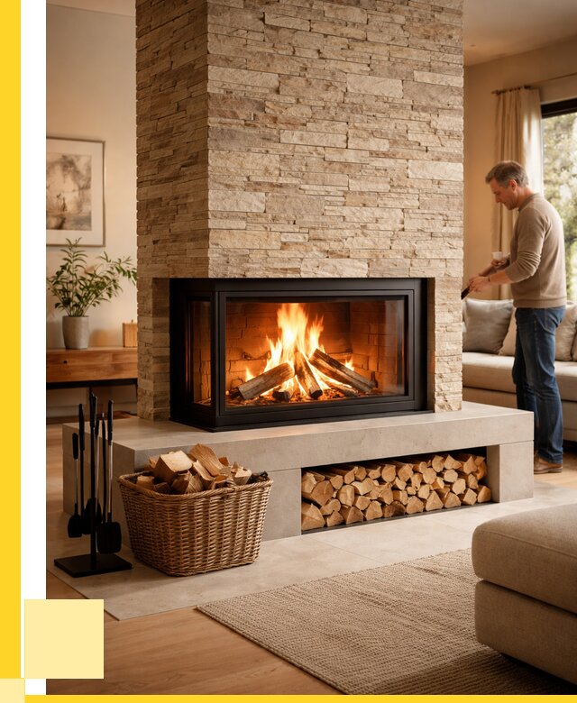 Дровяной камин под ключ в Уфе от 205500 р. | ЭриданУфа