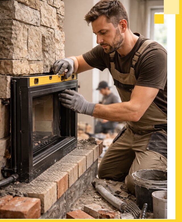 Дровяные камины под ключ в Уфе: монтаж, обустройство