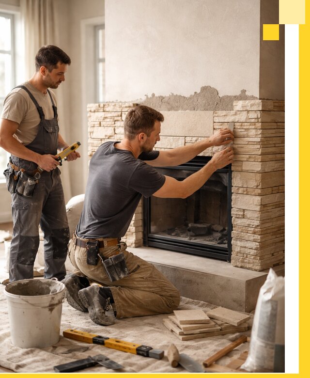 Установка и монтаж каминов для загородного дома в Уфе