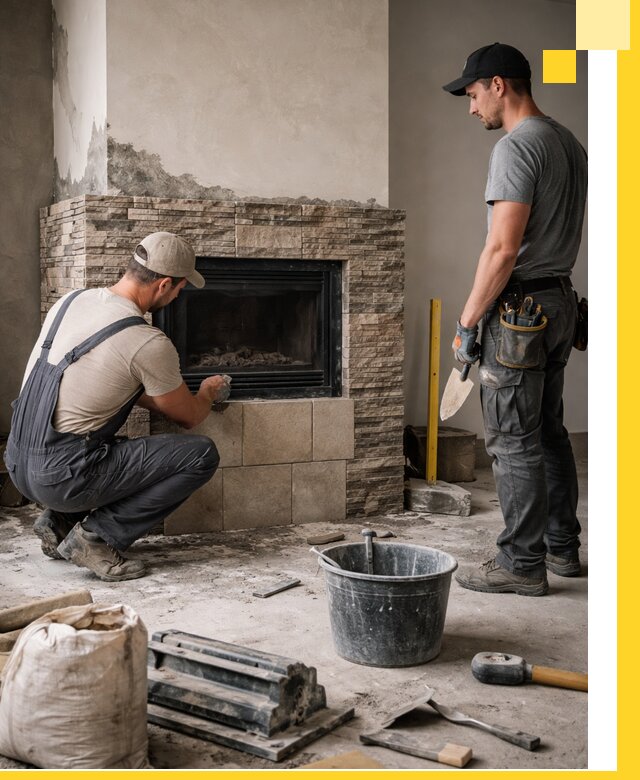 Камины под ключ в Уфе: проект, изготовление и монтаж