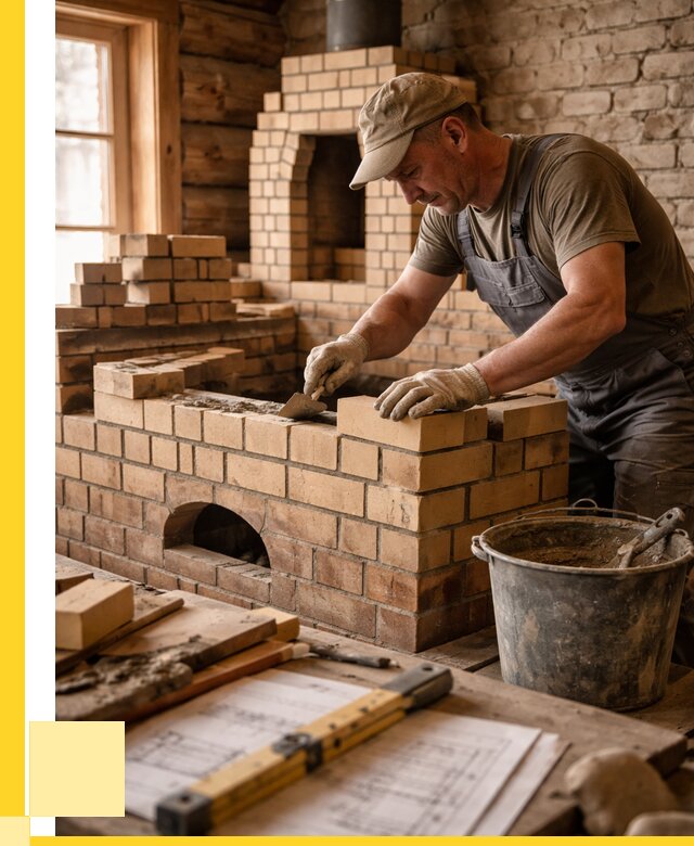 Кладка печей из кирпича в Уфе цены от 30825 р. - ЭриданУфа