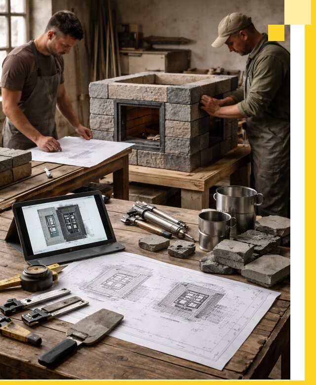 Разработка проектов печей с согласованием и монтажом в Уфе