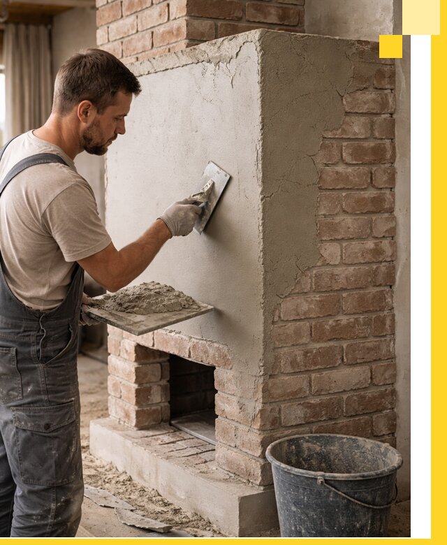 Отделка печей и облицовка каминов в Уфе под ключ