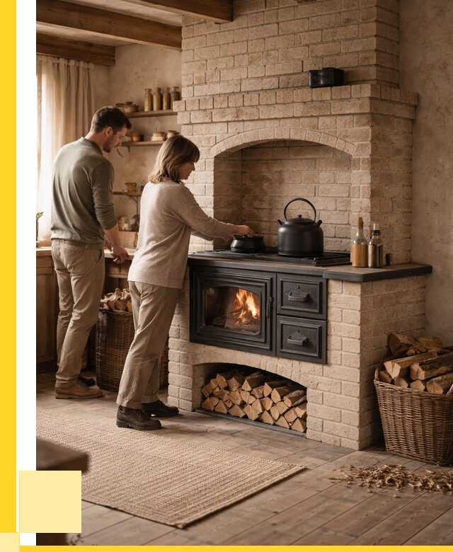 Печи с плитой в Уфе от 46238 р. | ЭриданУфа — кирпичная печь