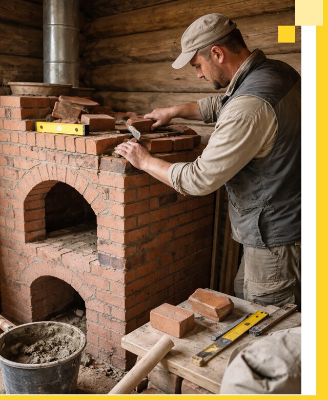 Изготовление и установка русских печей в Уфе под ключ