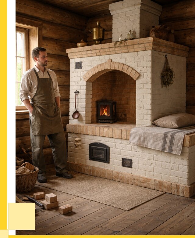 Русские печи с лежанкой под ключ в Уфе от 154125 р. ЭриданУфа