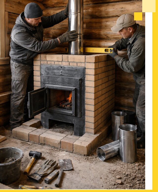 Проектирование, изготовление и установка банных печей в Уфе