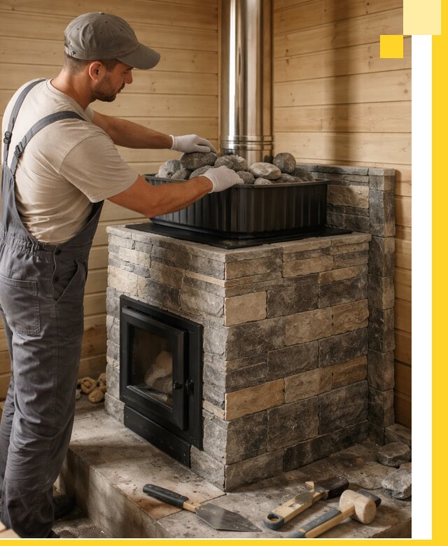 Печи для парной в Уфе, производство, монтаж и обслуживание