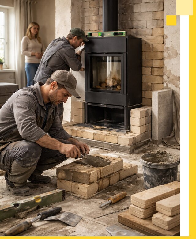 Печи и камины под ключ: проект, установка в Уфе