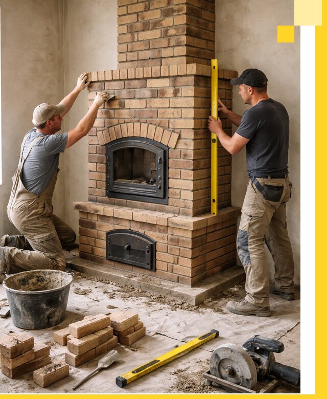 Продажа и установка печей и каминов для дома под ключ в Уфе