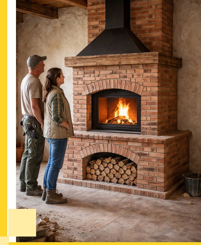 Печи камины из кирпича в Уфе от 123300 р. | ЭриданУфа