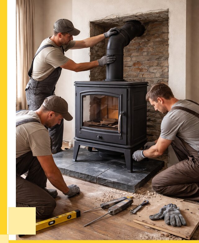 Монтаж печи камина в частном доме в Уфе от 25688 р. | ЭриданУфа