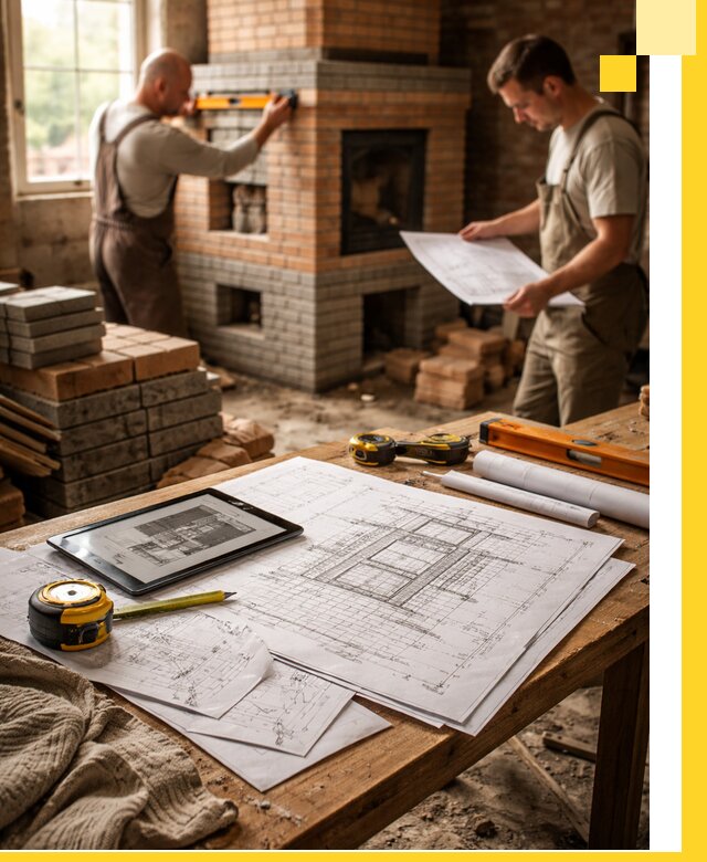 Проекты печей и каминов с индивидуальным дизайном в Уфе