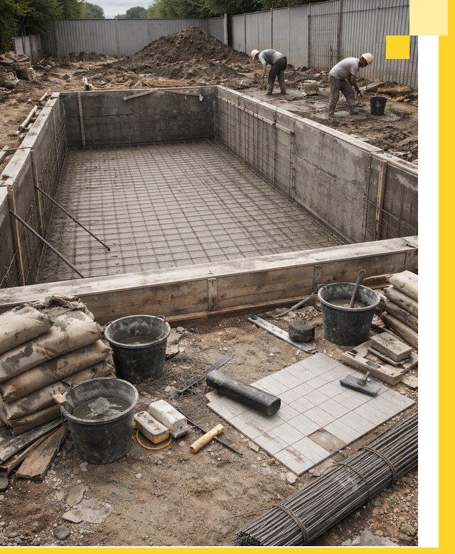 Строительство бассейнов под ключ в Уфе, дизайн и монтаж