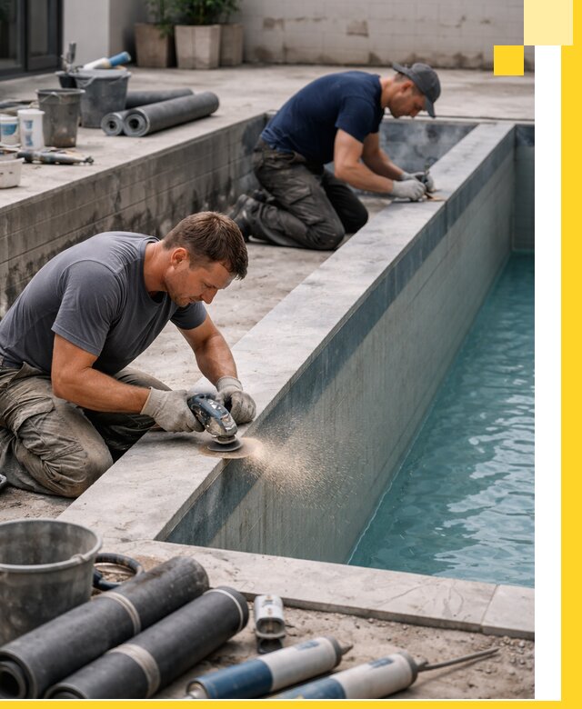 Профессиональный ремонт бассейнов под ключ в Уфе