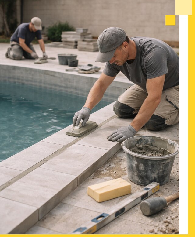 Отделка бассейнов в Уфе: декоративная отделка и гидроизоляция