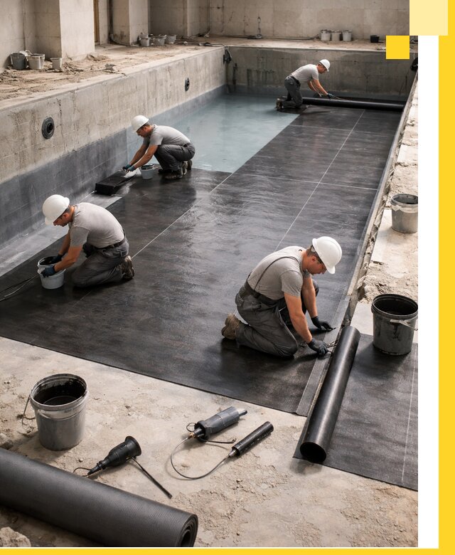 Профессиональная гидроизоляция бассейнов и чаш в Уфе под ключ