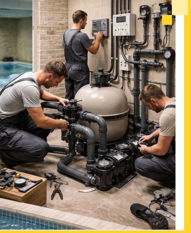 Комплексное оборудование для бассейнов под ключ в Уфе