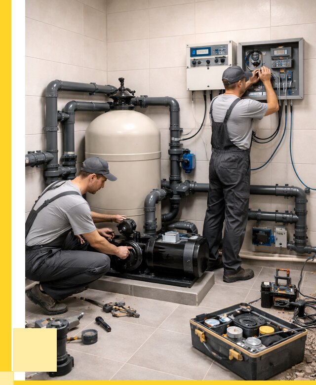 Монтаж оборудования для бассейнов в Уфе от 41100 р. | ЭриданУфа