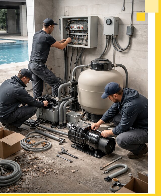 Профессиональный монтаж оборудования для бассейнов в Уфе