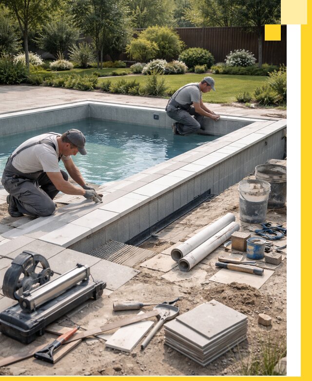 Строительство открытых бассейнов под ключ в Уфе профессионально