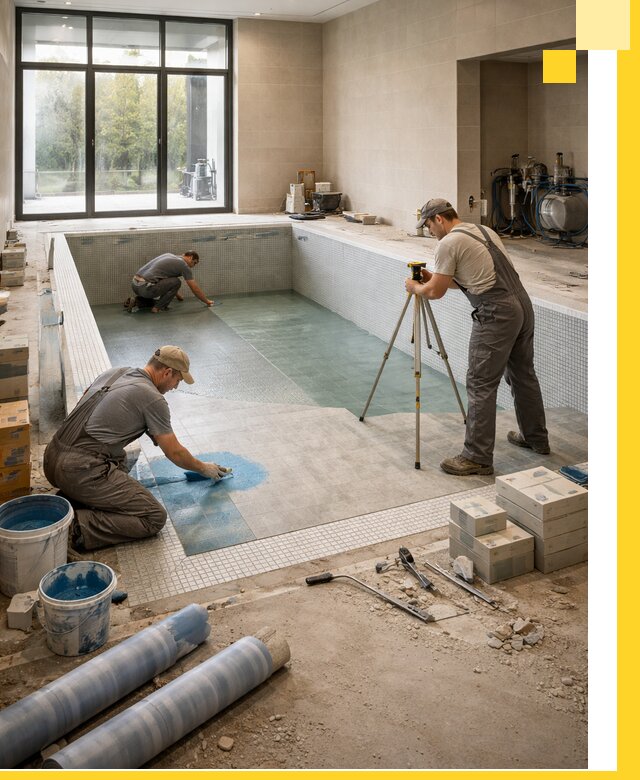 Проект и строительство закрытых бассейнов в Уфе под ключ