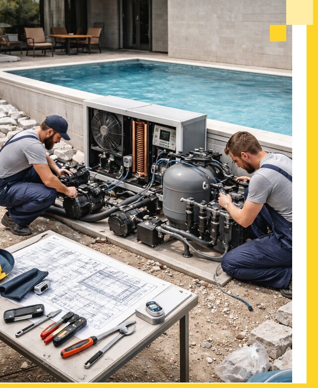 Проектирование и монтаж бассейнов с подогревом в Уфе