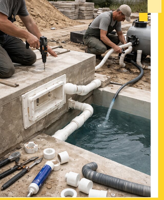 Строительство скиммерных бассейнов под ключ в Уфе