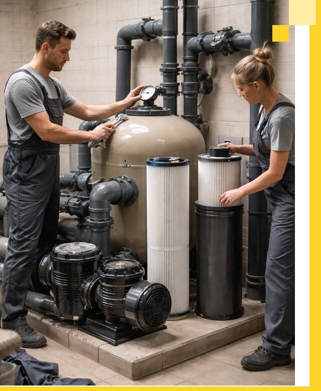 Фильтры и системы фильтрации для бассейнов в Уфе