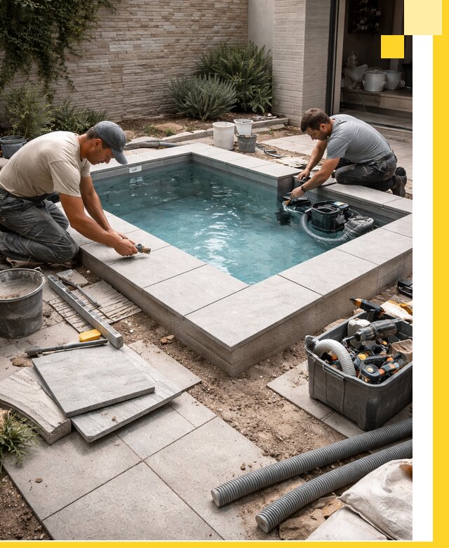 Мини бассейны под ключ в Уфе, дизайн и установка