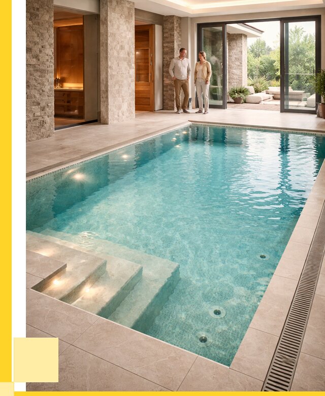 Бассейн во дворе в Уфе: проект, отделка от 1233000 р. | ЭриданУфа