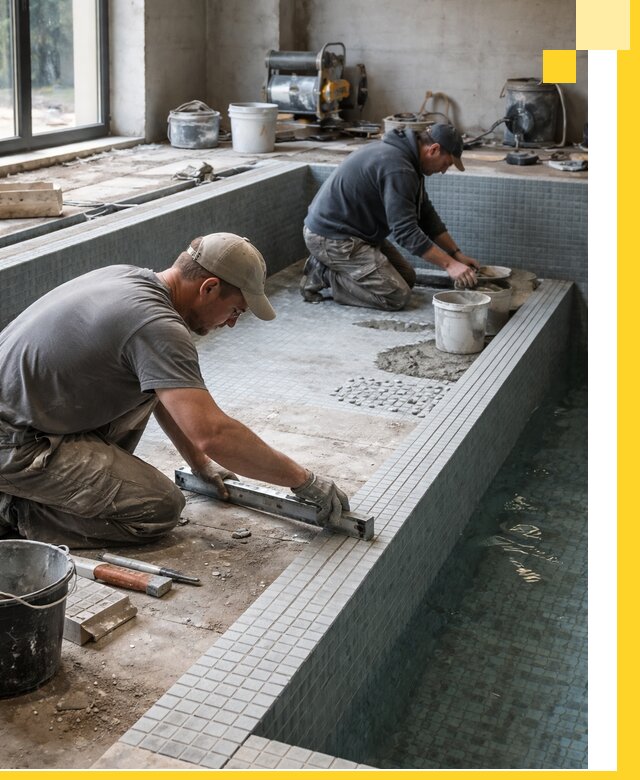 Строительство бассейна в частном доме в Уфе под ключ