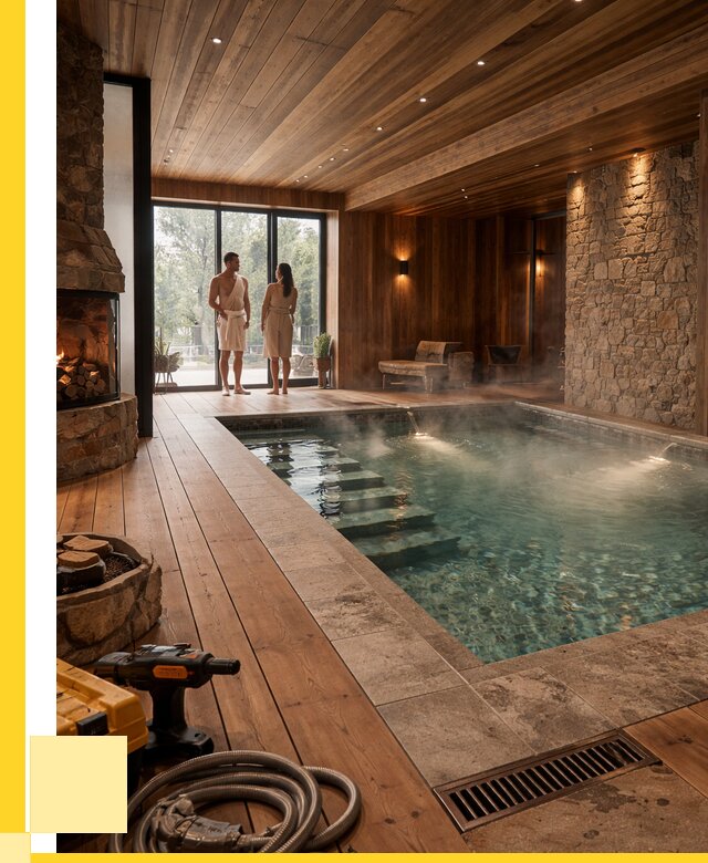 Проекты бань с бассейном под ключ в Уфе от 77063 р., ЭриданУфа