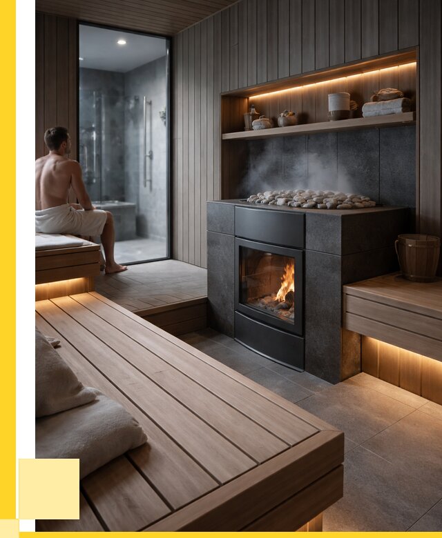 Проект сауны в частном доме в Уфе от 35963 р. | ЭриданУфа
