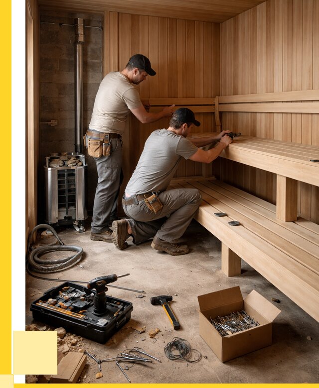 Монтаж саун под ключ в Уфе от 123300 р. | ЭриданУфа