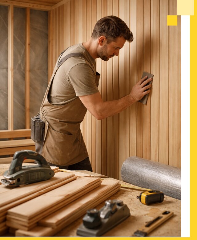 Профессиональная отделка саун и парных под ключ в Уфе