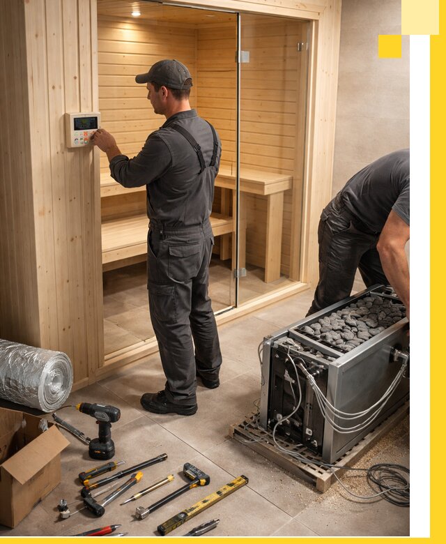 Поставка, установка и монтаж электрических саун в Уфе