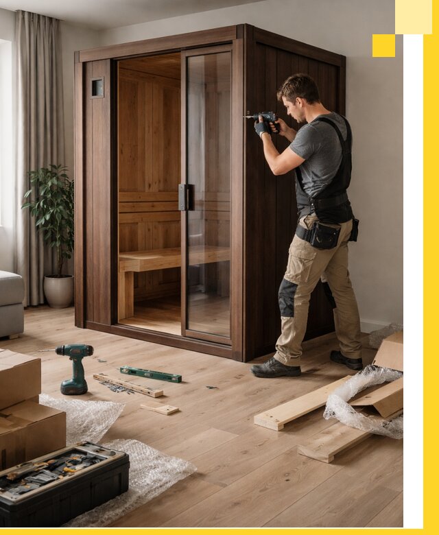 Установка и производство мини саун под ключ в Уфе