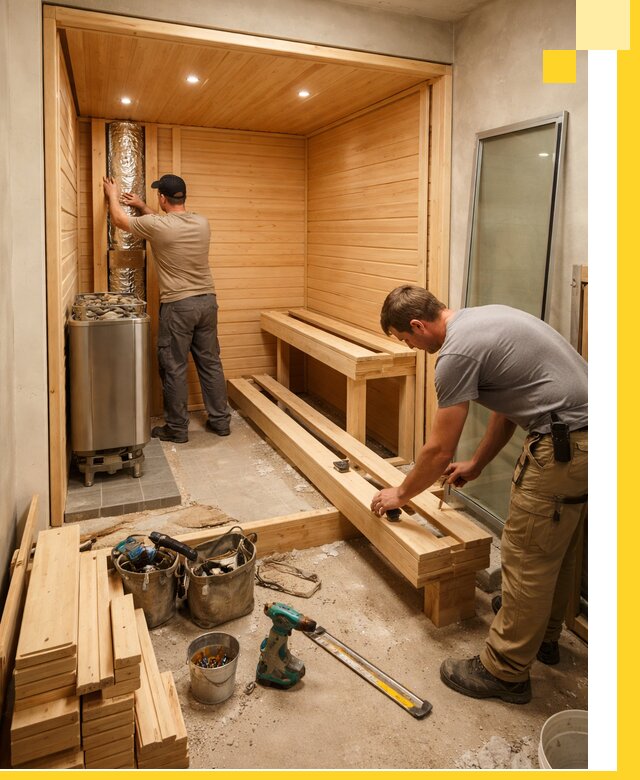 Проектирование и установка домашних саун под ключ в Уфе