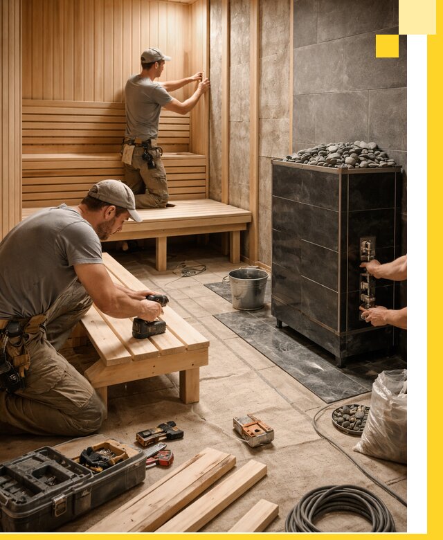 Дизайн и строительство интерьерных саун под ключ в Уфе