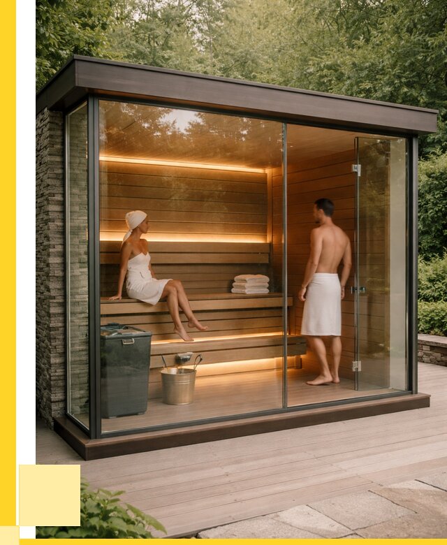 Сауна стеклянная и двери для сауны в Уфе от 256875 р. | ЭриданУфа