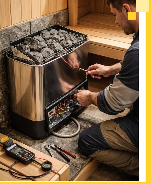 Продажа и установка электрокаменок для саун в Уфе