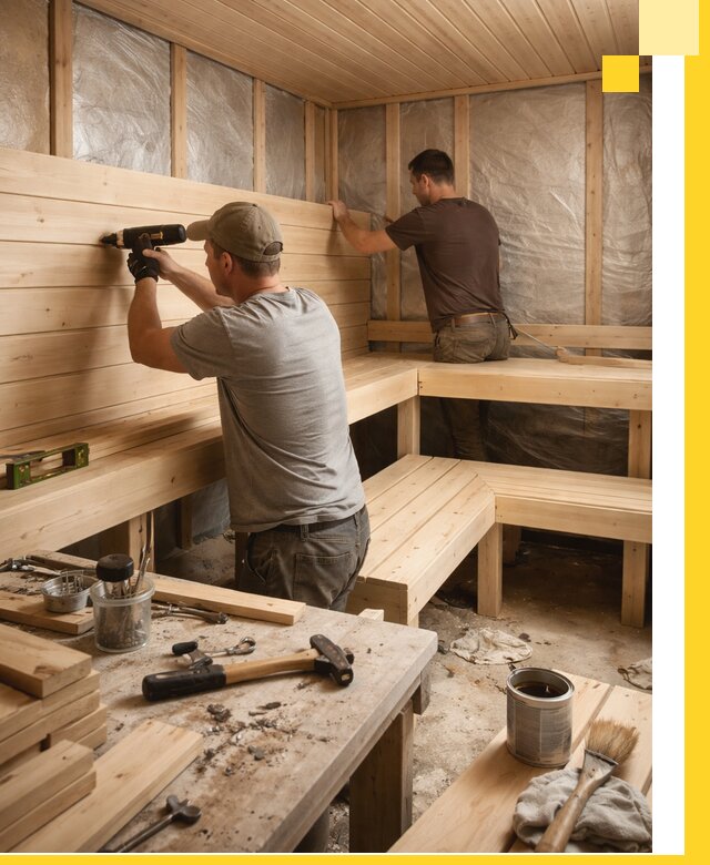 Профессиональная отделка бань и саун под ключ в Уфе