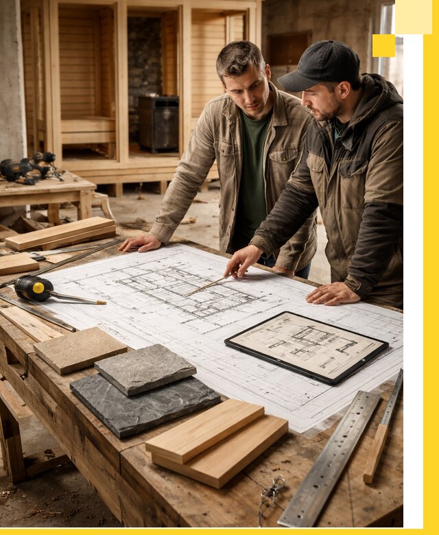 Проекты бань под ключ и планы строительства в Уфе