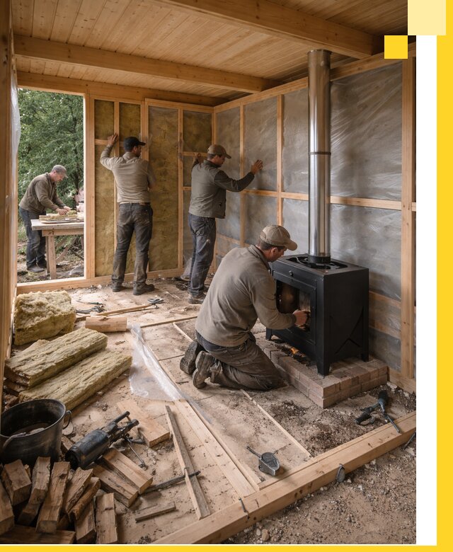 Профессиональный монтаж бань под ключ в Уфе для дома