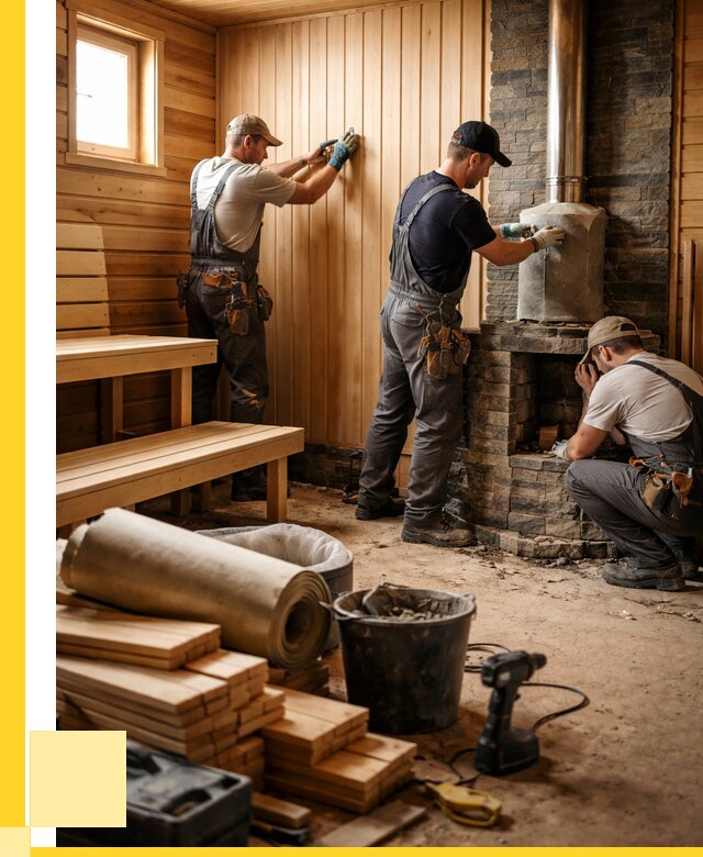 Ремонт бань под ключ в Уфе от 46238 р. | ЭриданУфа