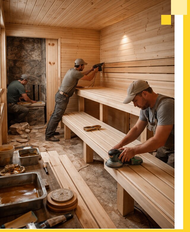 Профессиональная отделка бань в Уфе под ключ, с гарантией